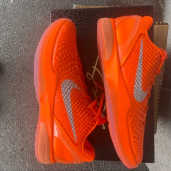 Nike Kobe 6 Protro WNBA All-Stars Total Orange Metallic Silver New Release